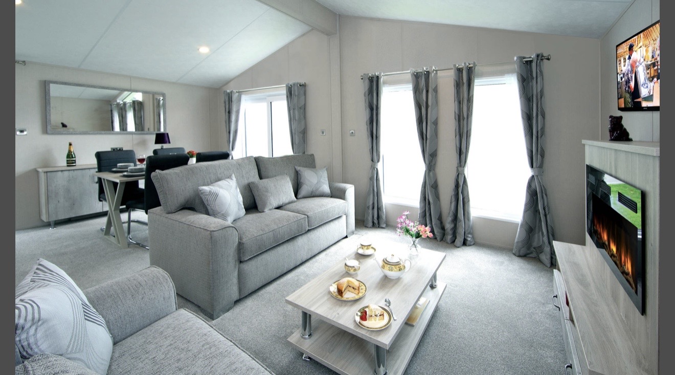 Due In September 2027 Model - Brand New - Residential Specification - Fully Central Heated & Double Glazed Delta Seren Lodge - 42" x 20" x 2 Bedrooms & 2 Bathrooms - 2027 Model For Sale Off Site - Image 2