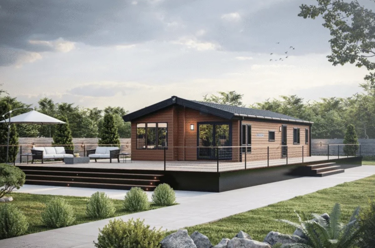 Due In August - Brand New - Residential Specification - Fully Central Heated & Double Glazed Willerby Pinehurst Lodge - 40" x 20" x 3 Bedrooms & 2 Bathrooms & Utilty Room - 2027 Model For Sale Off Site
